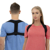 HLOES posture corrector with breathable back brace supports upright posture during work