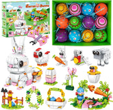 HLXGFCAI prefilled Easter eggs with building toys for hassle-free egg hunts.