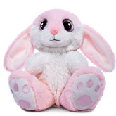 HO-EF Bunny Rabbit Easter stuffed animal in pink plush for gentle hugs.