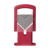 Hoan bagel guillotine in-slot base enables easy bagel slicing.