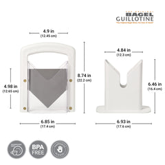 Hoan safety shield cradle keeps fingers safe during slicing.