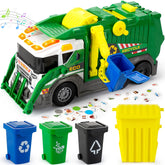 Hodurgyi large garbage truck toy front view boosts imaginative play and early recycling awareness.