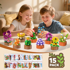 HOGOKIDS artificial-plants display — vibrant colors without watering.