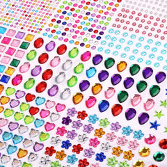 Hoiny 1782pcs gems stickers set for crafts and scrapbooking