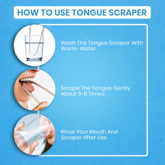 HOKIN adult-use tongue scraper suited for home or travel.