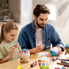 HOLA Moon Lamp white casing paired with paintbrush for simple customization.
