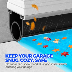 Holikme EPDM garage seal side profile demonstrates tight channel fit for energy efficiency.