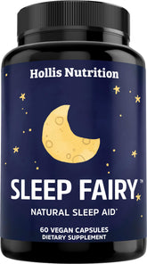 Hollis Nutrition Sleep Fairy bottle front view for a calm bedtime routine