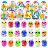 Holydeck 24-pack Easter eggs with squeeze toys for festive egg hunts and party fun.