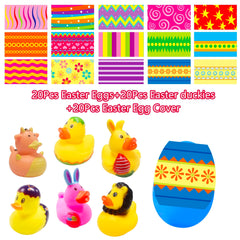 Holydeck colorful Easter eggs with ducks inside for egg hunts and prizes