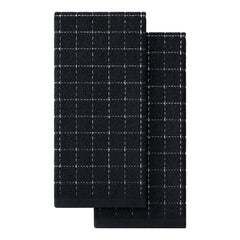 Homaxy towels in black checkered fold for gentle dish drying and stylish kitchen decor.