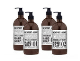 Home and Body Co Newport Wild Lavender hand soap bottle pump for soft, lightly scented skin.