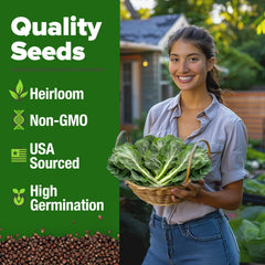 Healthy collard greens thriving in outdoor bed with HOME GROWN seeds