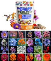 HOME GROWN wildflower seeds bulk pack close-up showing high germination potential
