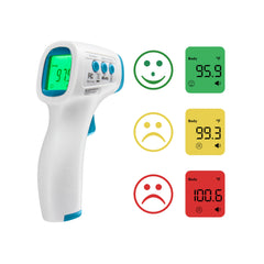 HoMedics non-contact infrared forehead thermometer ready for fast family readings