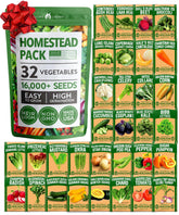 HOME GROWN 32-varieties heirloom seeds pack for diverse home gardens.