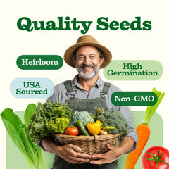 HOME GROWN 95-percent germination-rate label emphasizes strong sprouting potential.