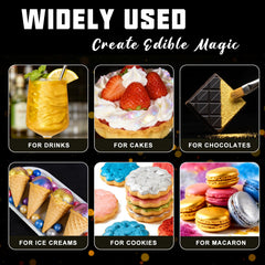 HomeHere edible shimmer on cupcakes for professional decorations
