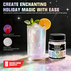 HomeHere rainbow color luster dust sparkling desserts