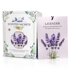 HOMELLAX lavender sachet in a drawer delivering lasting freshness.
