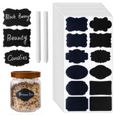 Homrelaxy 360pcs chalkboard labels pack with assorted shapes for versatile pantry organization.