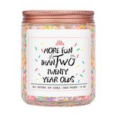 Homsolver vanilla birthday cake scent jar candle adds warm ambiance to celebrations