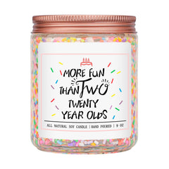 Homsolver vanilla birthday cake scent jar candle adds warm ambiance to celebrations
