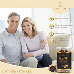 HOMTIEM Black Garlic ready-to-eat plate highlights convenient snack.