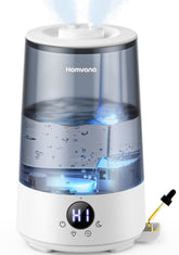 Homvana humidifier top-fill design facilitates easy refills and cleaning