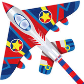 Honbo 58-inch fighter plane kite front view ready to soar on a breezy day