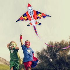 Honbo 58-inch fighter plane kite in flight capturing imagination