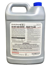 Close-up of Honda Type 2 coolant label showing factory-fill compatibility.