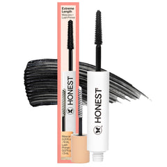 Honest Beauty Extreme Length Mascara Primer bottle close-up for easy daily use