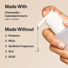 Honest Beauty mini Gentle Gel Cleanser foam texture preview for refreshing cleanse.
