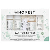 The Honest Company fragrance-free shampoo and body wash bottle for tear-free baby cleansing.