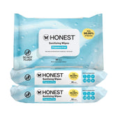The Honest Company fragrance-free sanitizing wipes pack ready for on-the-go germ protection