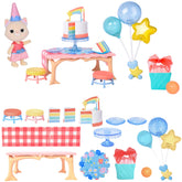 Honey Bee Acres Birthday Wishes Playset with table and chairs for cozy pretend birthdays.
