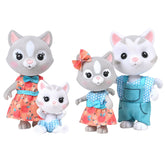 Honey Bee Acres The Purringtons cat family figures set for imaginative pretend play