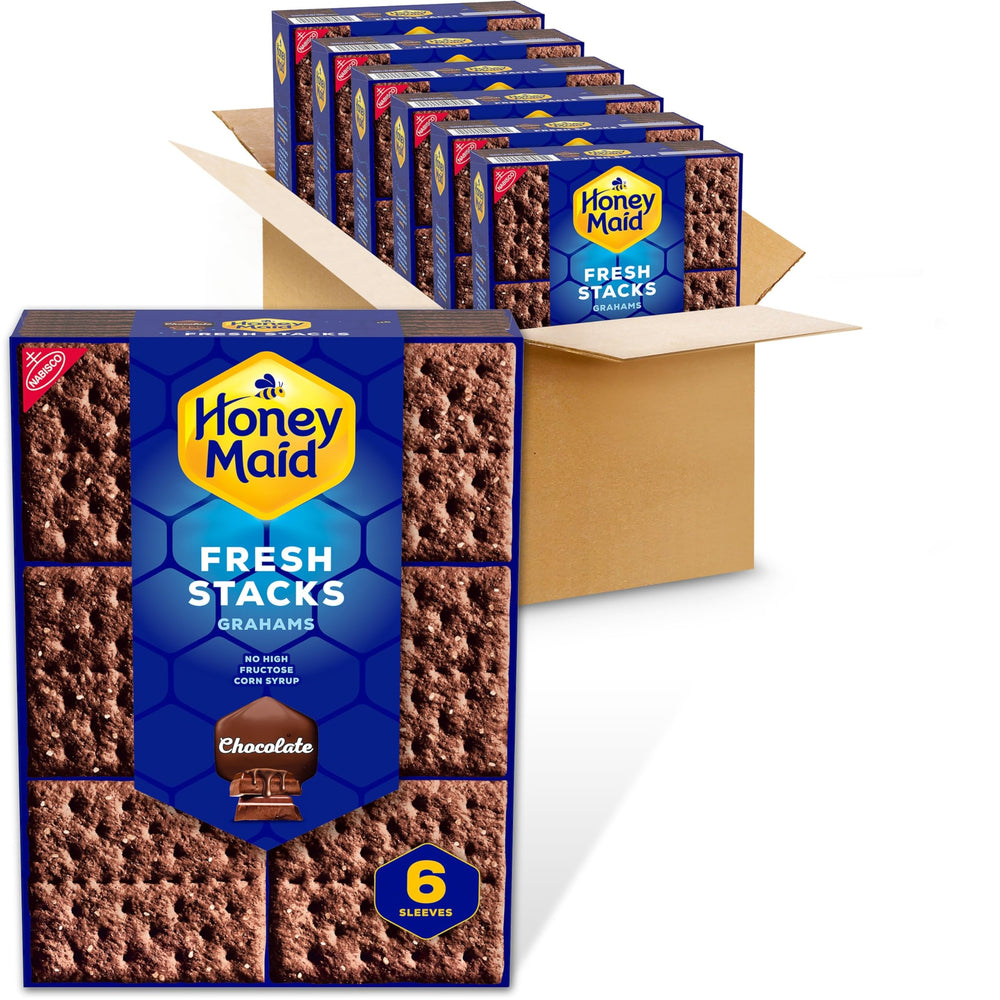 Honey Maid Fresh Stacks Chocolate Grahams box for on-the-go snacking