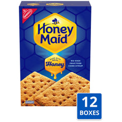 Lunchbox-ready Honey Maid Graham Crackers for quick snacking.