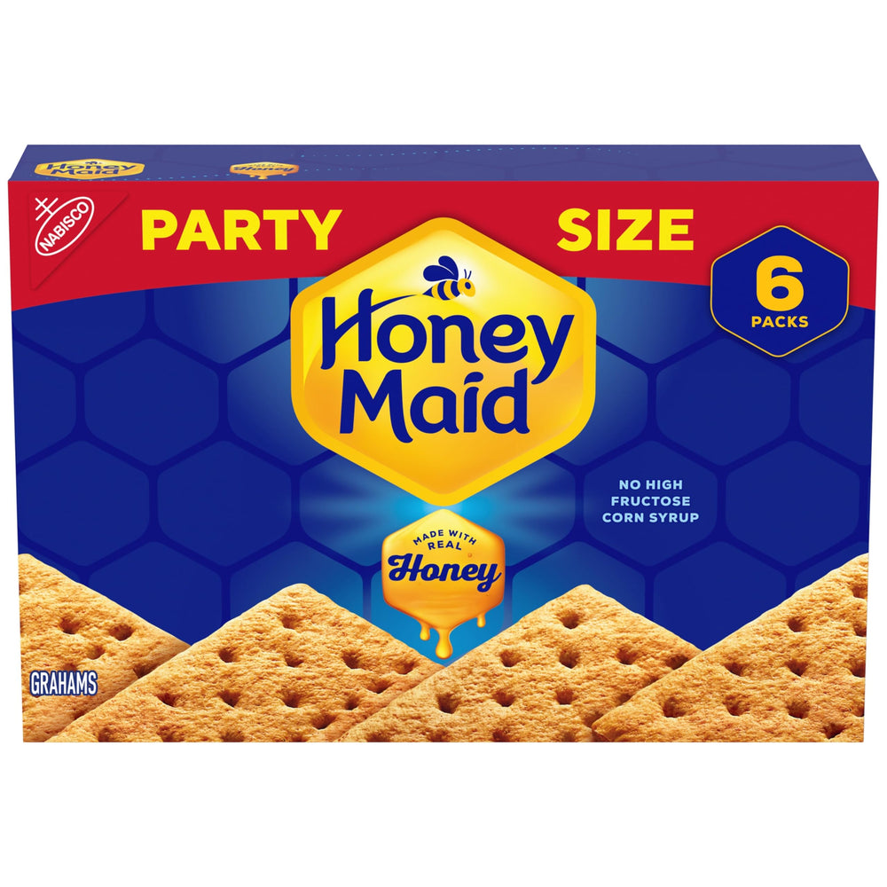 Honey Maid graham crackers packaging, ideal for gatherings.