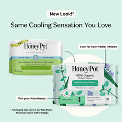Herbal pantiliner infused with essential oils for cooling sensation