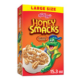 Honey Smacks cereal bowl with milk for a quick energy-boosting breakfast.