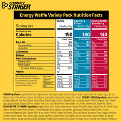 Honey Stinger Organic Energy Waffle cookies and cream bite for quick recovery snack.