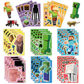 HonFHena 24-sheets cartoon stickers collection for laptops and notebooks with residue-free adhesion.