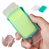 HongyiTime 2 Boxs box front highlighting portable travel-ready hand soap sheets.