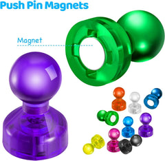 HongyiTime orange magnetic push pins brighten a corkboard for color coding