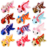 Honoson axolotl palm-size 3D-printed toy for desk focus and fidget play.