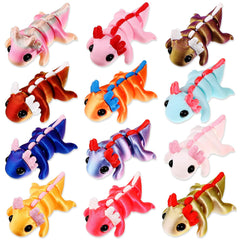 Honoson axolotl palm-size 3D-printed toy for desk focus and fidget play.