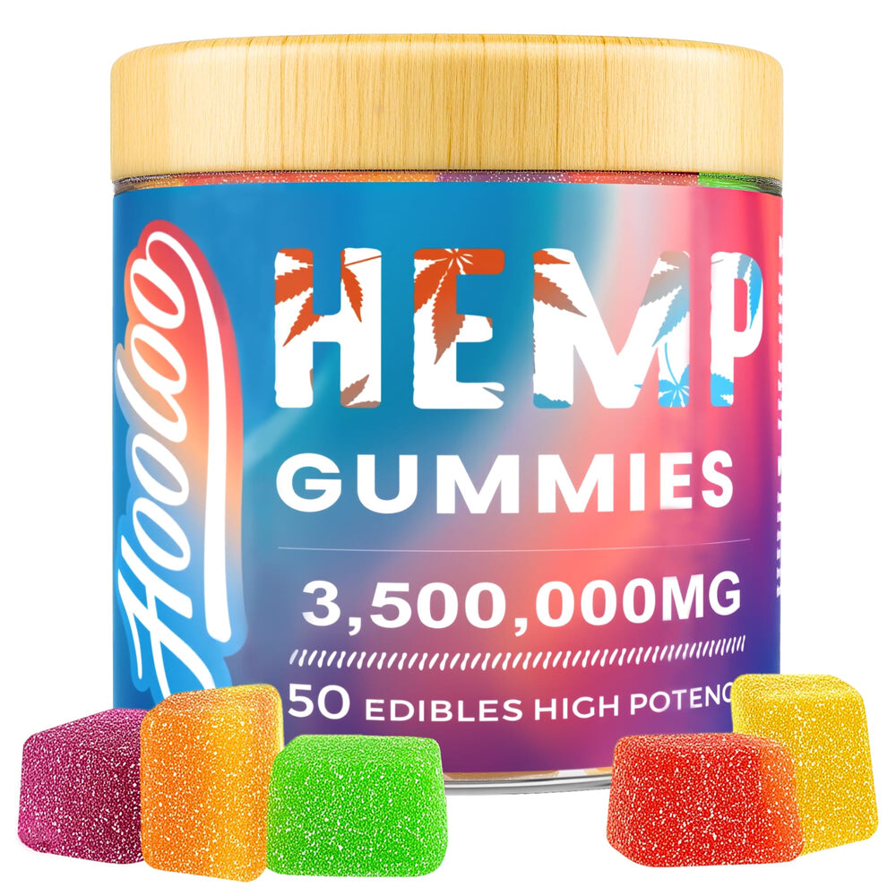 HOOLOO Hemp Gummies Adults bottle offers a convenient daily calm routine.